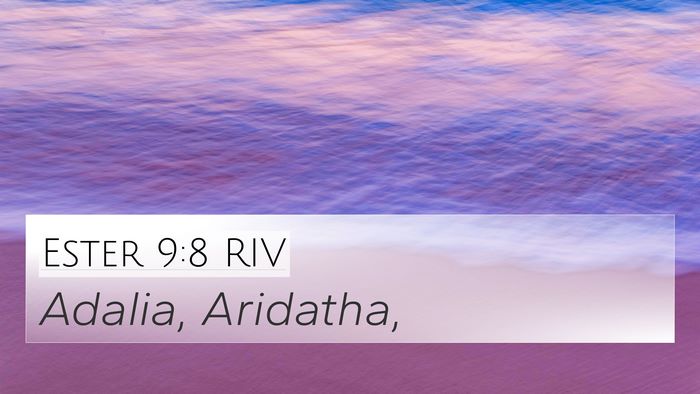 Ester 9:8 RIV 4K Wallpaper - Adalia, - 4K Wallpaper Bible Verse