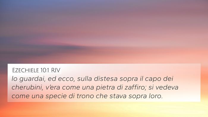 Ezechiele 10:1 RIV Bible Verse Image