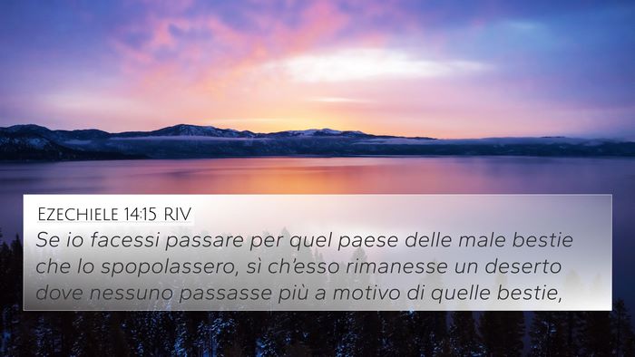 Ezechiele 14:15 RIV Bible Verse Image