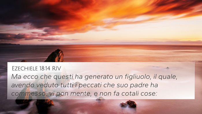 Ezechiele 18:14 RIV Bible Verse Image