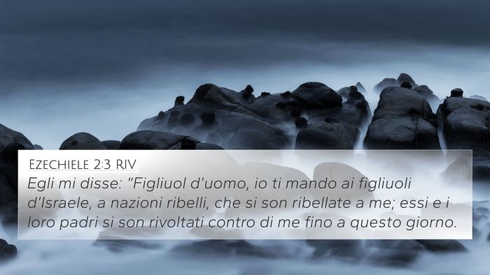 Ezechiele 2:3 RIV Bible Verse Image