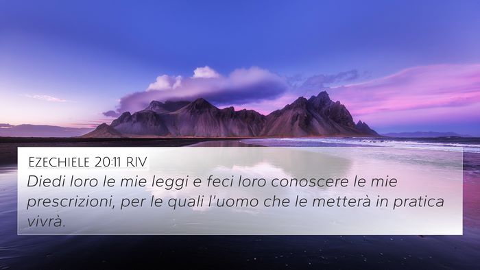 Ezechiele 20:11 RIV Bible Verse Image