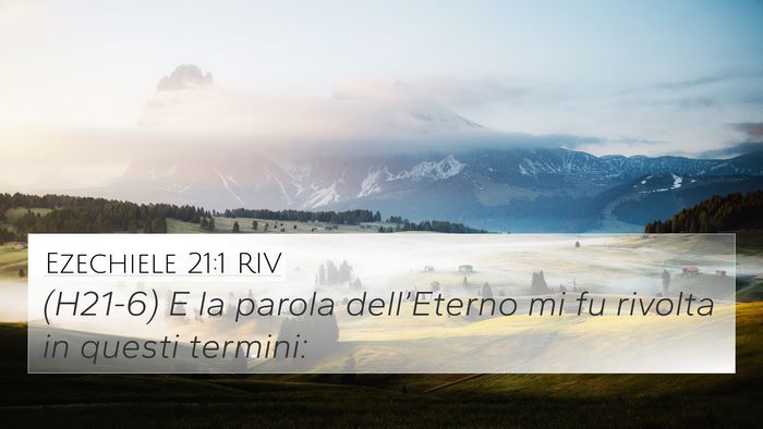 Ezechiele 21:1 RIV Bible Verse Image