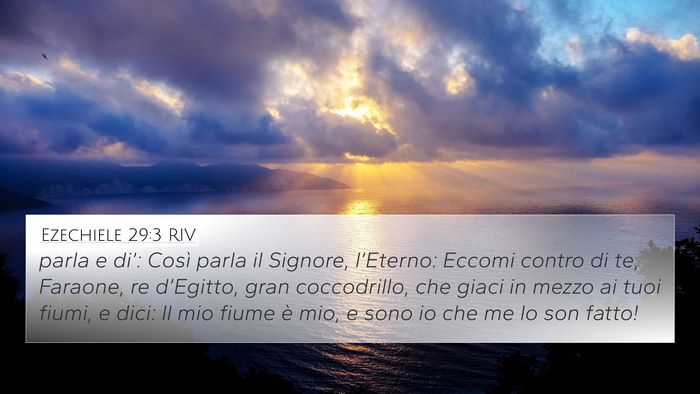 Ezechiele 29:3 RIV Bible Verse Image