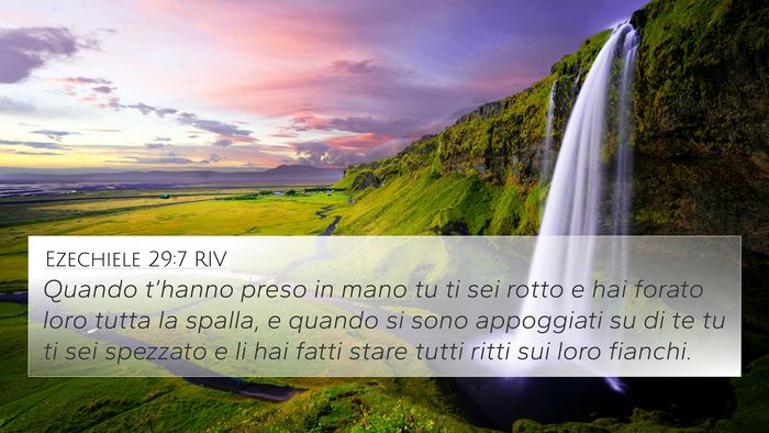 Ezechiele 29:7 RIV Bible Verse Image