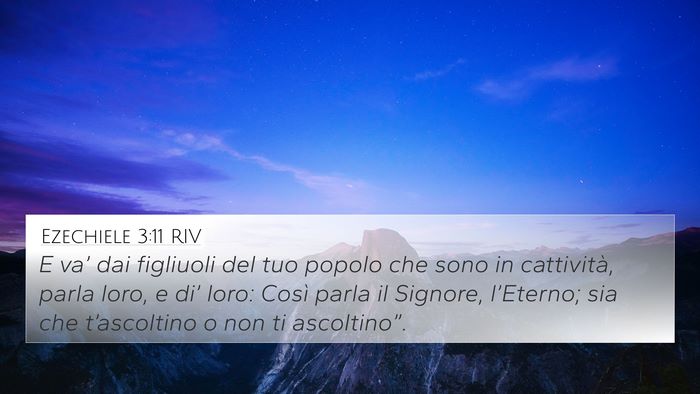 Ezechiele 3:11 RIV Bible Verse Image