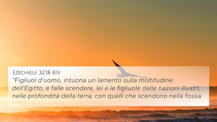 Ezechiele 32:18 RIV Bible Verse Image