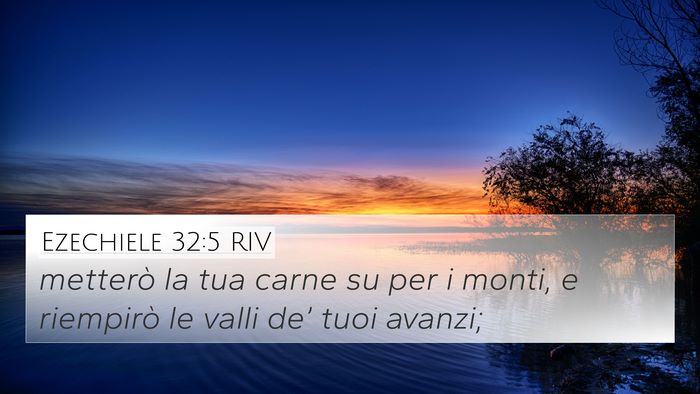 Ezechiele 32:5 RIV Bible Verse Image