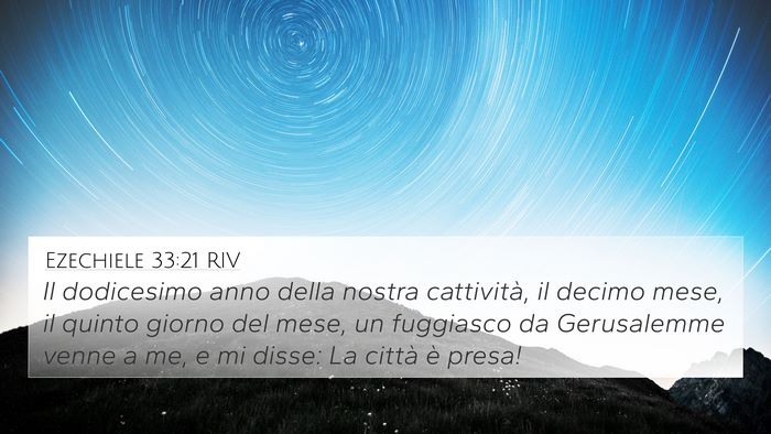 Ezechiele 33:21 RIV Bible Verse Image