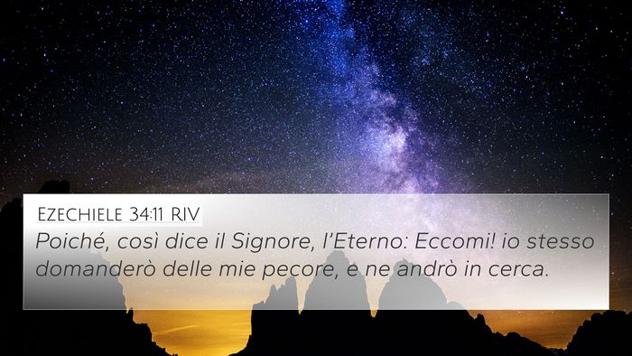Ezechiele 34:11 RIV Bible Verse Image
