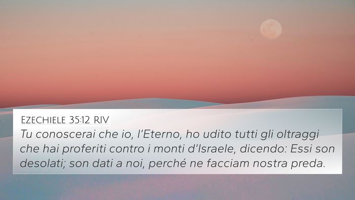 Ezechiele 35:12 RIV Bible Verse Image