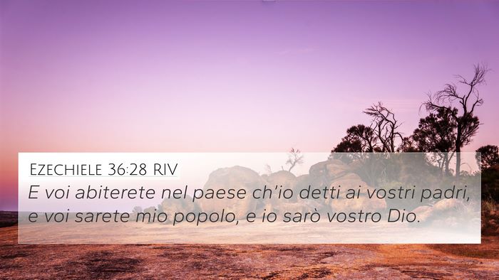 Ezechiele 36:28 RIV Bible Verse Image