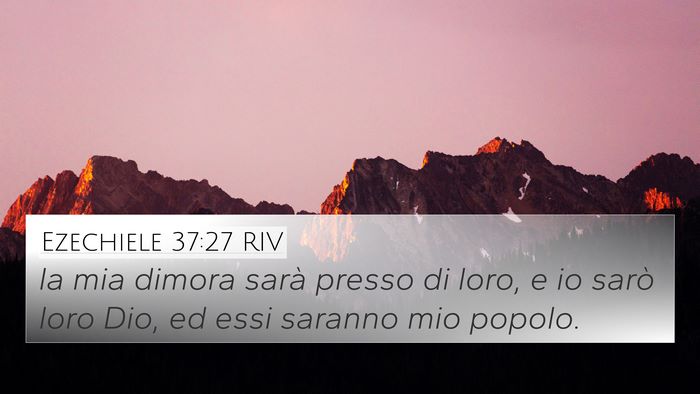 Ezechiele 37:27 RIV Bible Verse Image