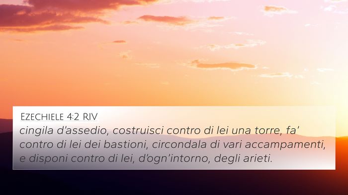 Ezechiele 4:2 RIV Bible Verse Image