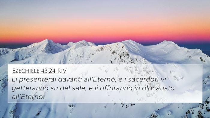 Ezechiele 43:24 RIV Bible Verse Image