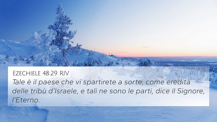 Ezechiele 48:29 RIV Bible Verse Image