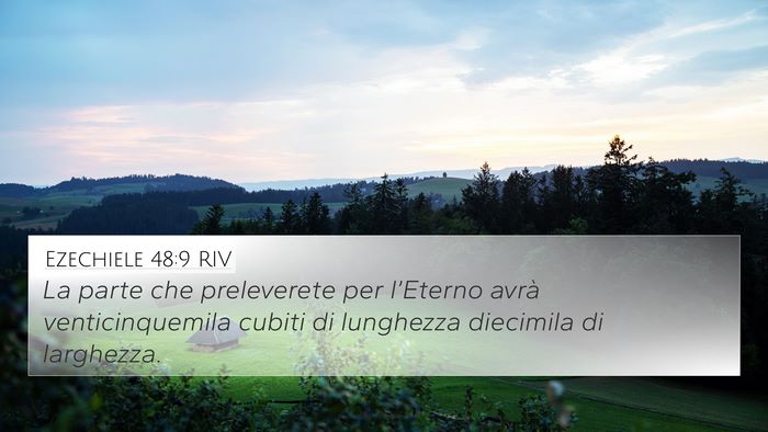 Ezechiele 48:9 RIV 4K Wallpaper - La parte che preleverete per l’Eterno avrà - 4K Wallpaper Bible Verse