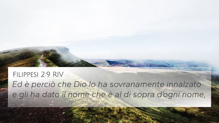 Filippesi 2:9 RIV Bible Verse Image