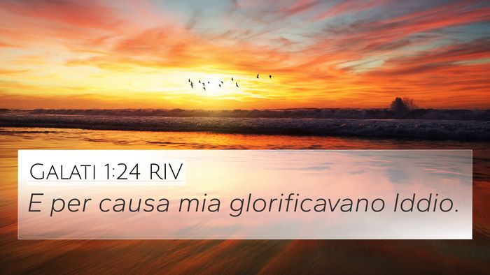 Galati 1:24 RIV Bible Verse Image