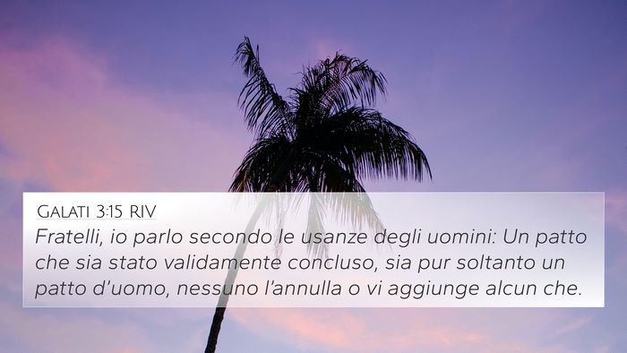 Galati 3:15 RIV Bible Verse Image