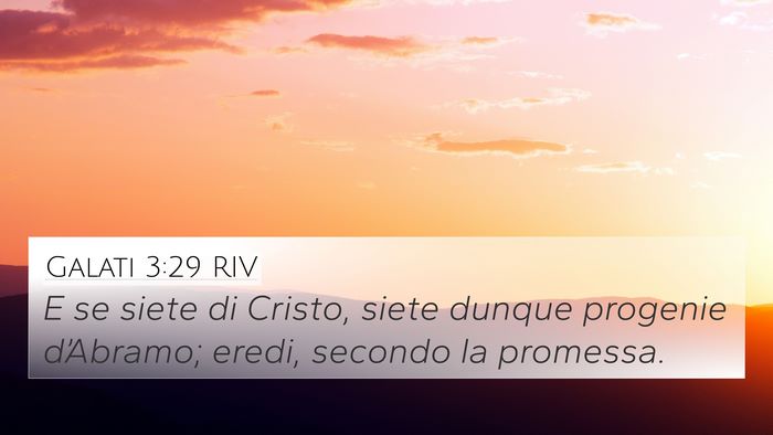Galati 3:29 RIV Bible Verse Image