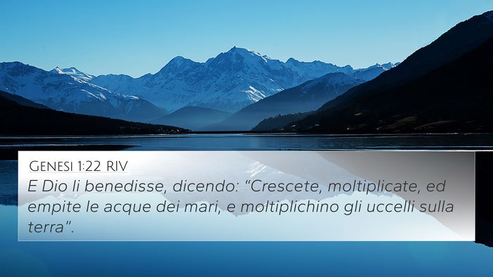 Genesi 1:22 RIV Bible Verse Image