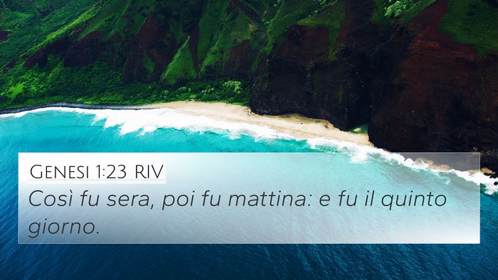 Genesi 1:23 RIV Bible Verse Image