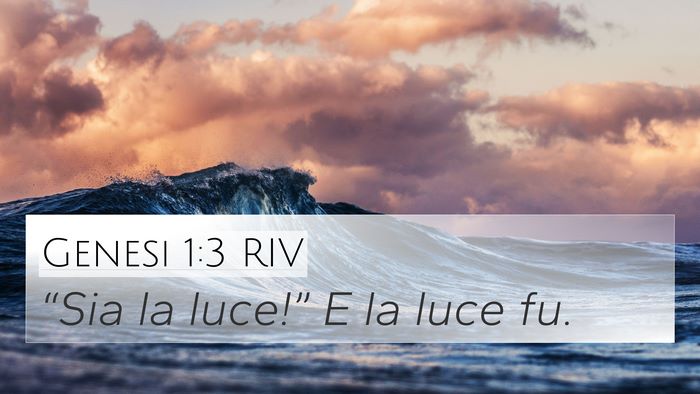 Genesi 1:3 RIV Bible Verse Image
