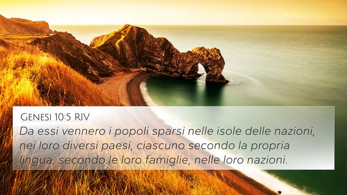 Genesi 10:5 RIV Bible Verse Image