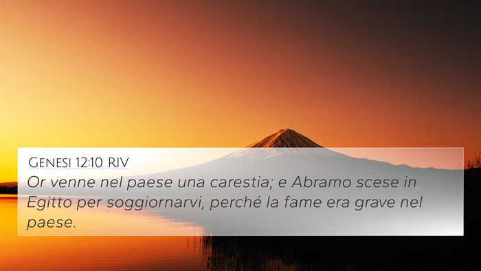 Genesi 12:10 RIV Bible Verse Image