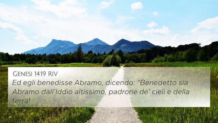 Genesi 14:19 RIV Bible Verse Image