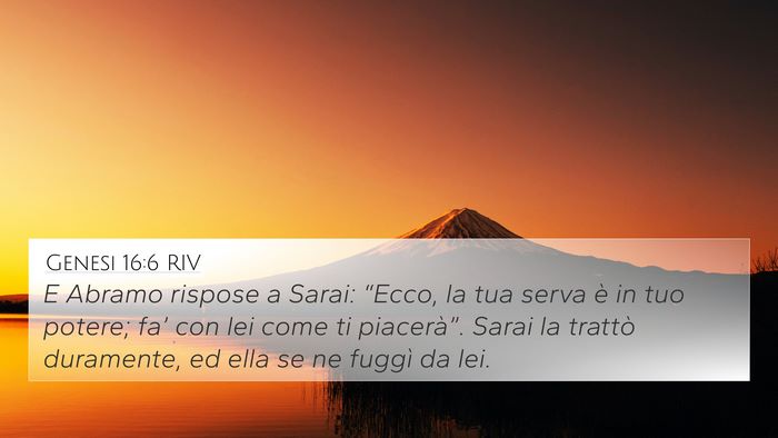Genesi 16:6 RIV Bible Verse Image