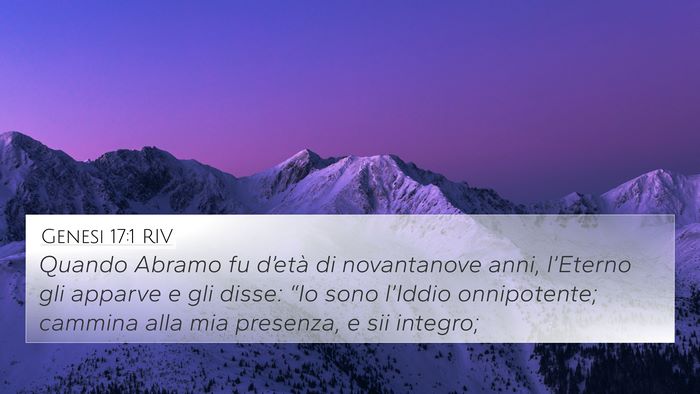 Genesi 17:1 RIV Bible Verse Image