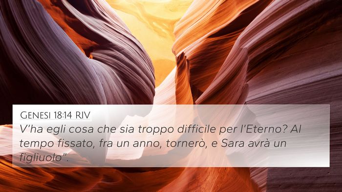 Genesi 18:14 RIV Bible Verse Image