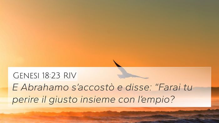 Genesi 18:23 RIV Bible Verse Image