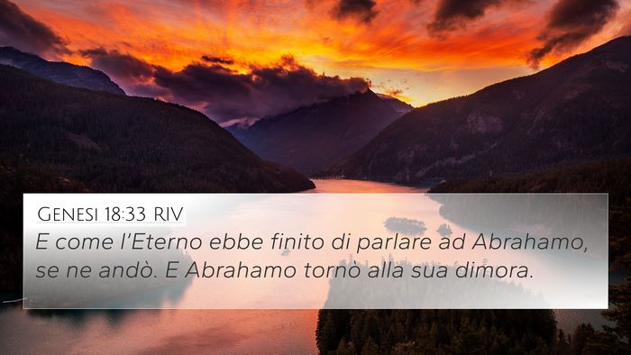 Genesi 18:33 RIV Bible Verse Image