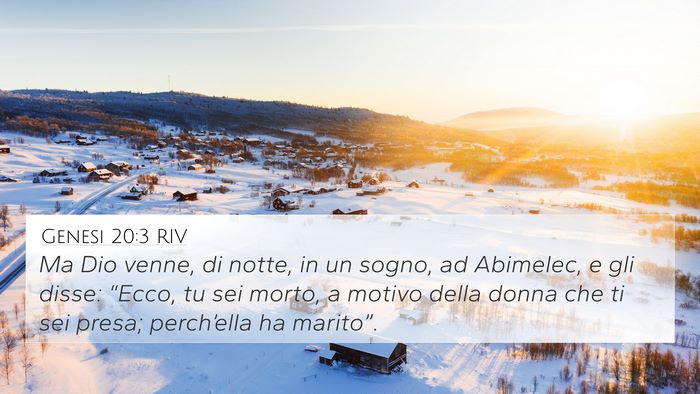 Genesi 20:3 RIV Bible Verse Image