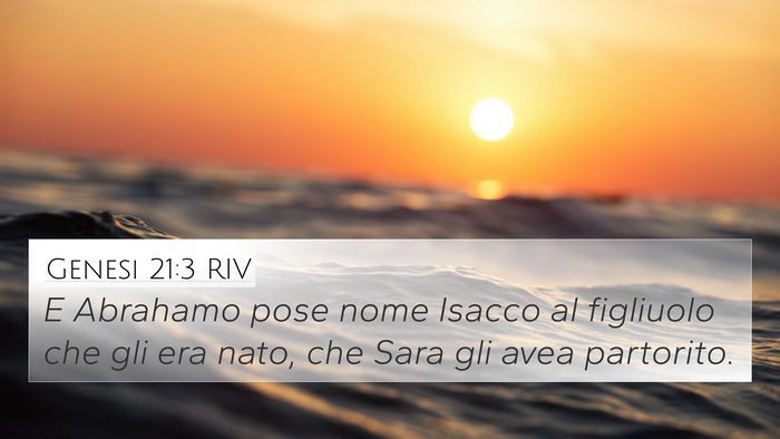 Genesi 21:3 RIV Bible Verse Image
