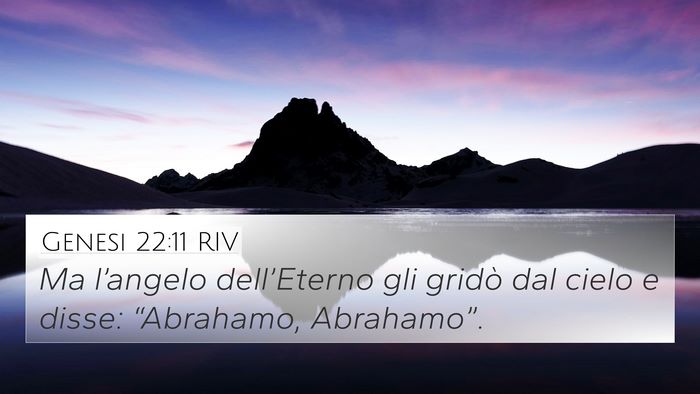 Genesi 22:11 RIV Bible Verse Image