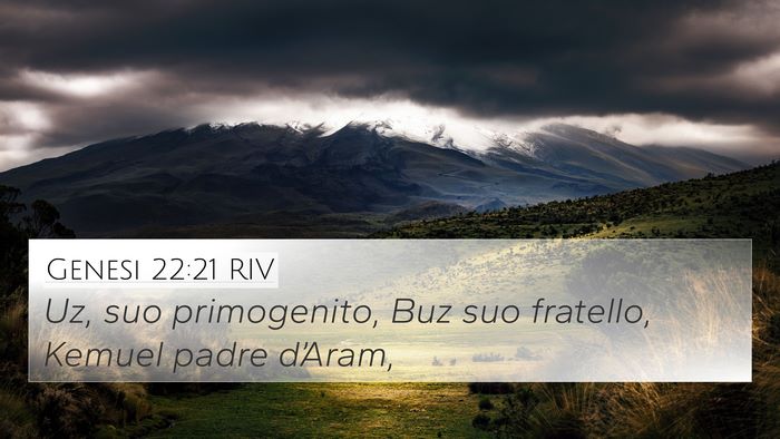 Genesi 22:21 RIV Bible Verse Image