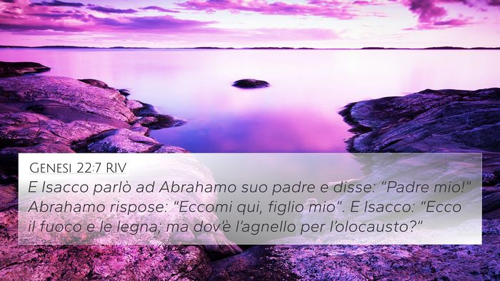 Genesi 22:7 RIV Bible Verse Image