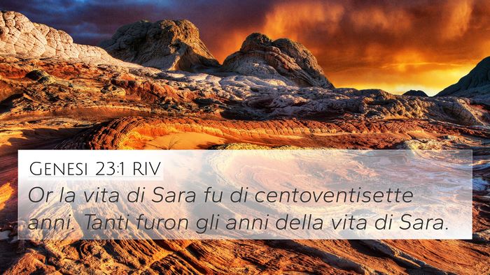 Genesi 23:1 RIV Bible Verse Image