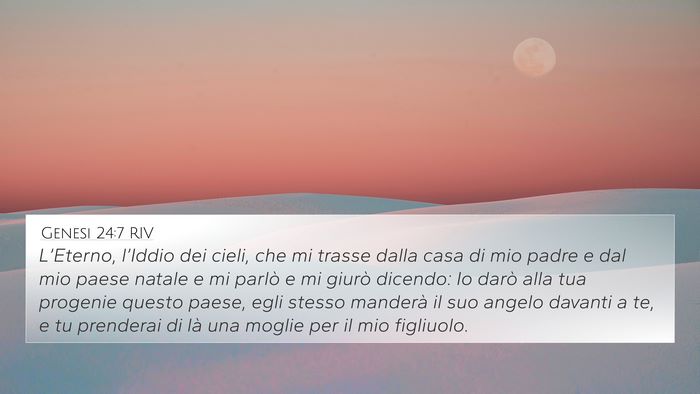 Genesi 24:7 RIV Bible Verse Image