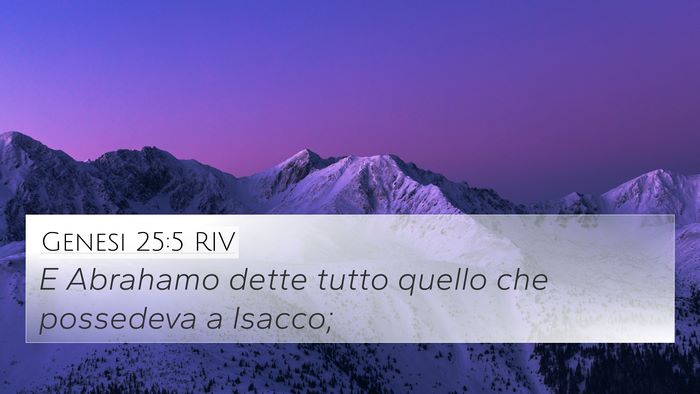 Genesi 25:5 RIV Bible Verse Image