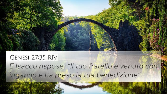 Genesi 27:35 RIV Bible Verse Image