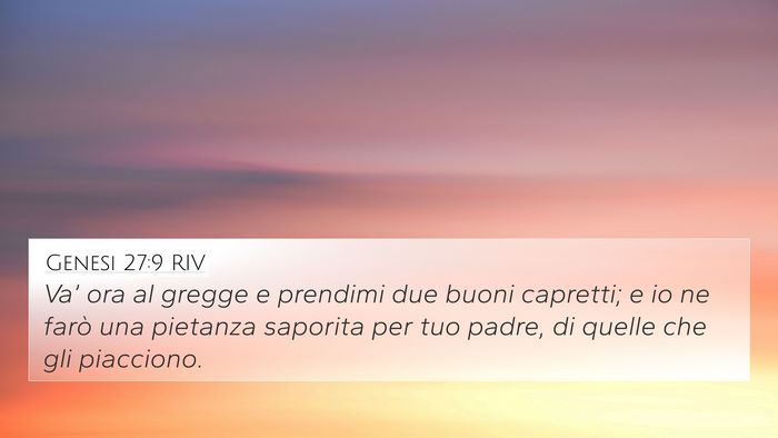 Genesi 27:9 RIV Bible Verse Image