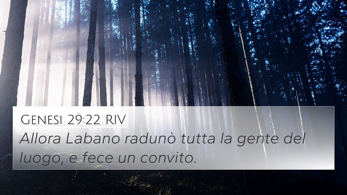 Genesi 29:22 RIV Bible Verse Image