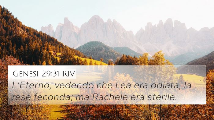 Genesi 29:31 RIV Bible Verse Image