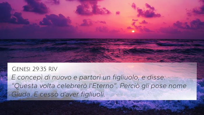 Genesi 29:35 RIV Bible Verse Image