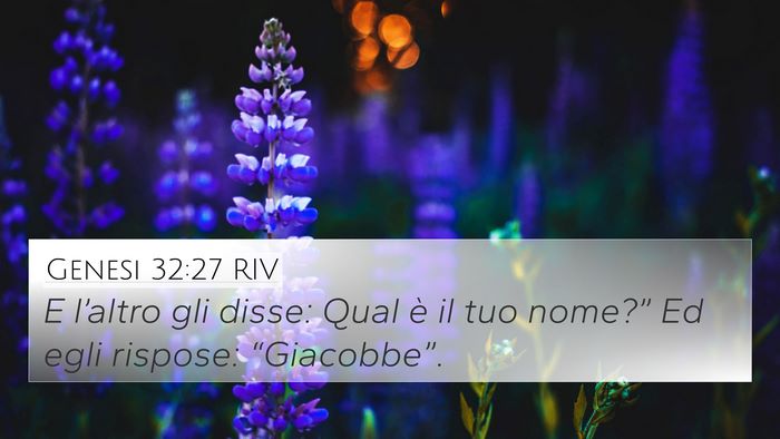 Genesi 32:27 RIV Bible Verse Image